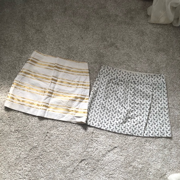Two pieces bundle lot J.Crew cotton/Linen blend mini skirt, both size 12 - Picture 8 of 13